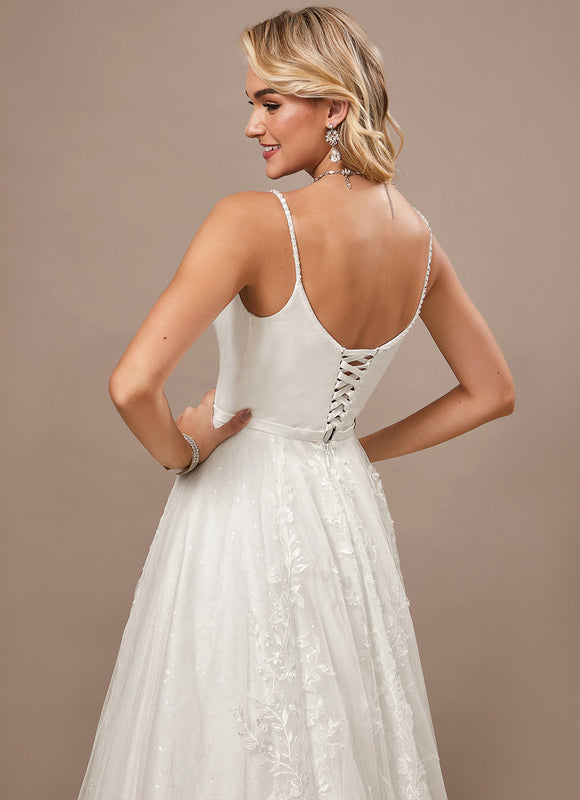 Robe Dentelle Perlée - gallery 5