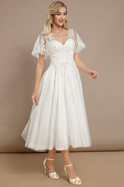 Robe Dentelle Blanche Grande Taille - gallery 2