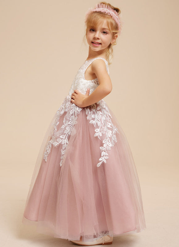 Robe Dentelle Tulle Marine Fleurie - gallery 8