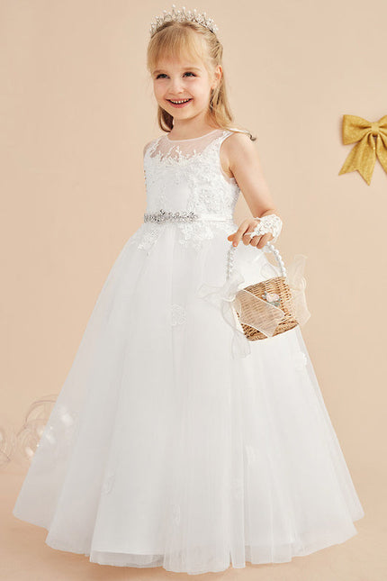 Robe Dentelle Tulle Marine Fleurie