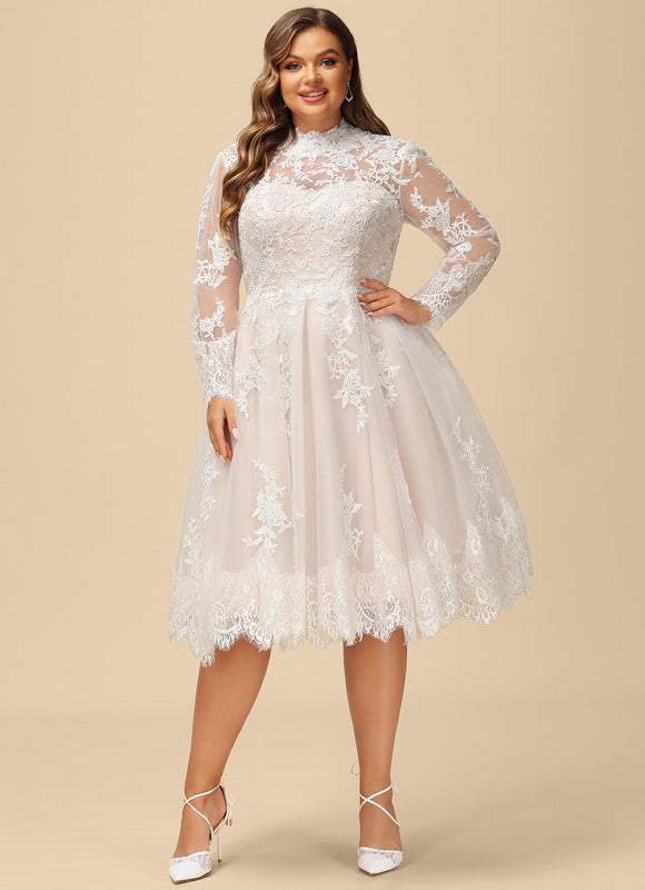 Robe Dentelle Courte Dentelle - gallery 8
