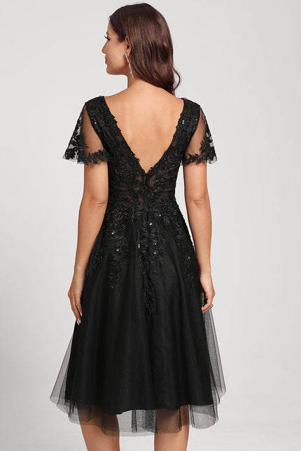 Robe Dentelle Éclat Tulle Nocturne - gallery 8