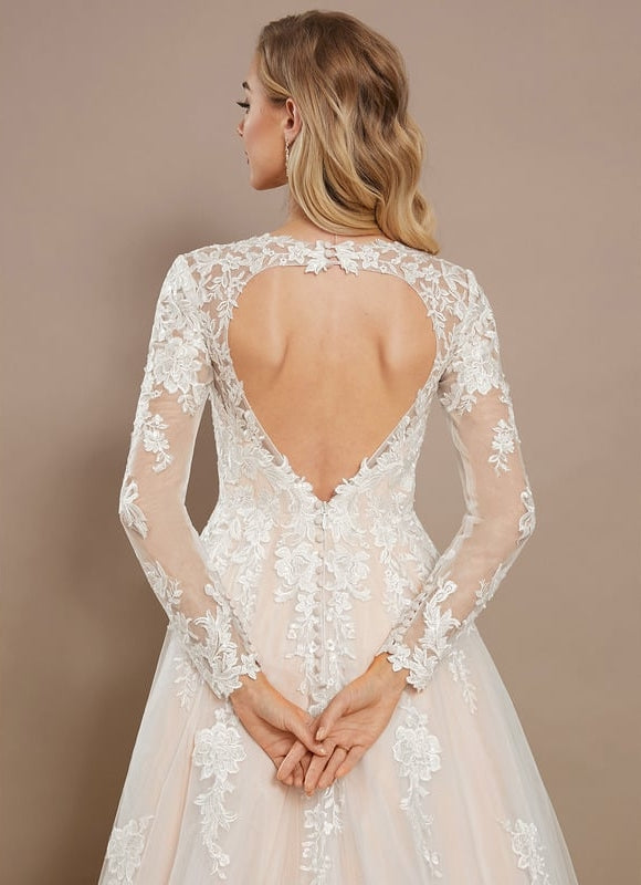 Robe Dentelle Tulle Délicate - gallery 4