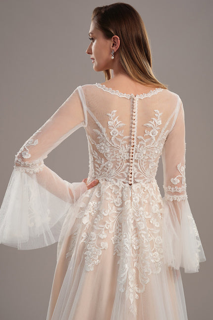 Robe De Mariee Manche Longue Dentelle - gallery 4