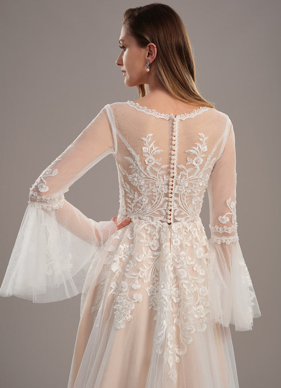 Robe De Mariee Manche Longue Dentelle - gallery 4