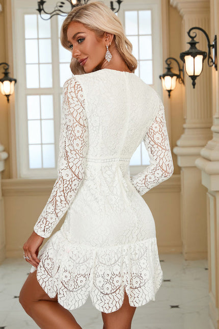 Robe Moulante Dentelle Noire - gallery 1