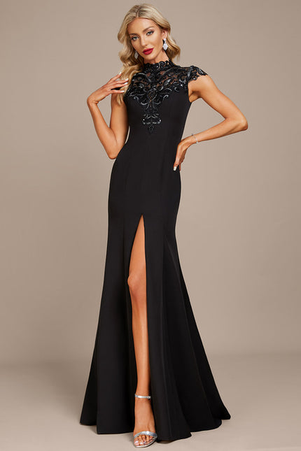 Robe Dentelle Noire Glamour