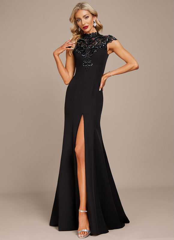 Robe Dentelle Noire Glamour
