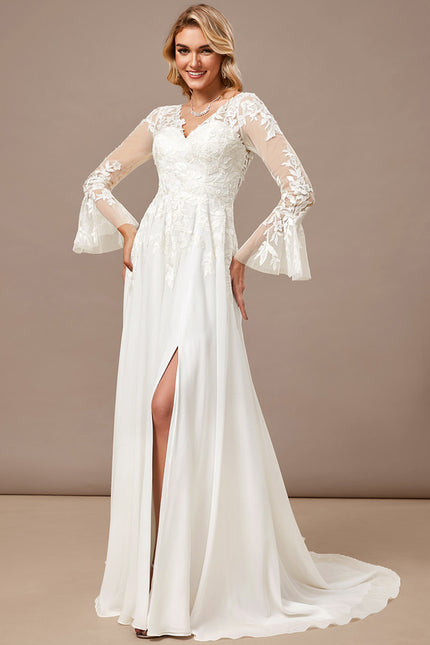 Robe Dentelle Fluide Élégante - gallery 2