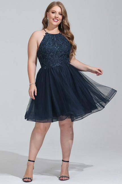 Robe Dentelle Tulle Noire - gallery 6