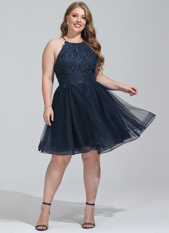 Robe Dentelle Tulle Noire - gallery 6