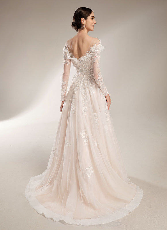 Robe Dentelle De Mariée Élégante - gallery 3