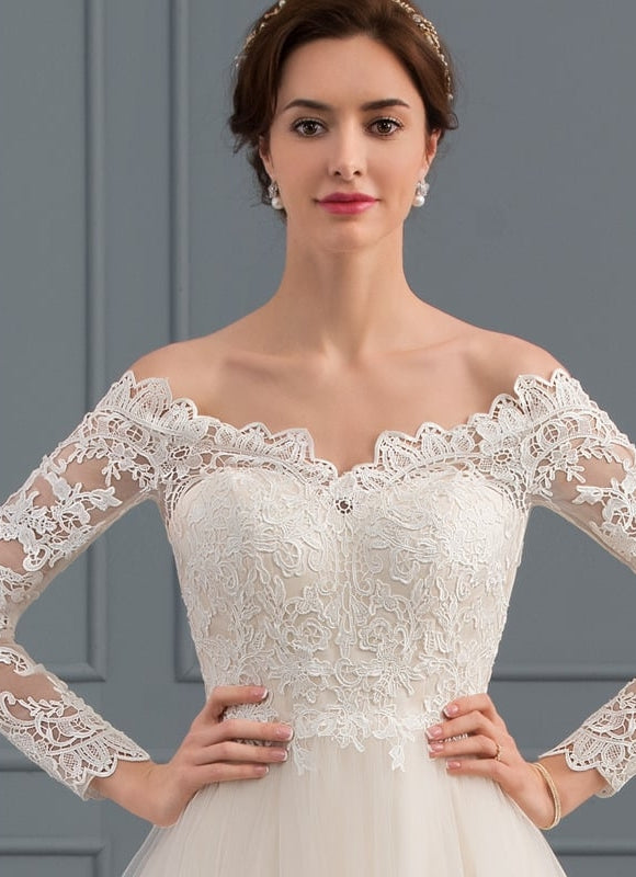 Robe Dentelle Nuptiale Élégante - gallery 7