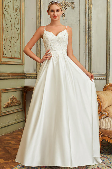 Robe Dentelle Satinée Éclatante - gallery 1