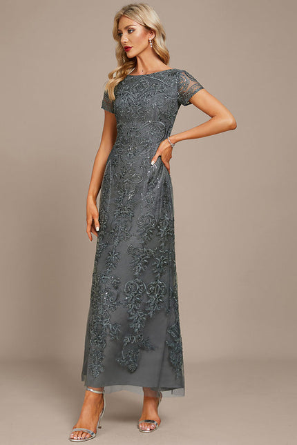 Robe Longue Mousseline Dentelle - gallery 2