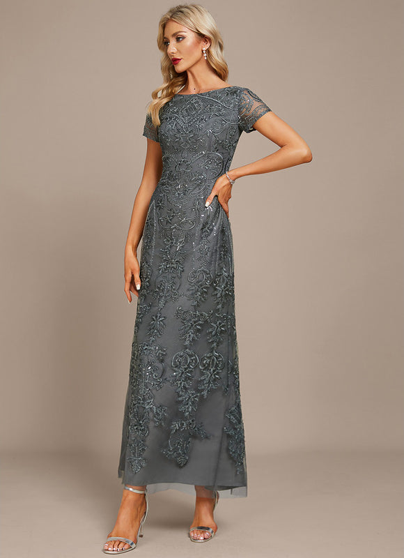 Robe Longue Mousseline Dentelle - gallery 2