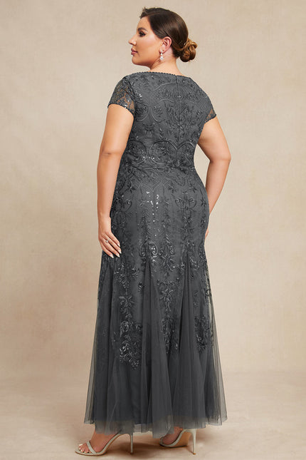 Robe Dentelle Élégante Tulle Brodé - gallery 9