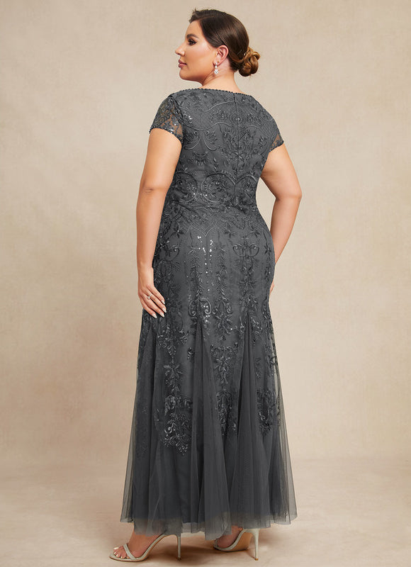 Robe Dentelle Élégante Tulle Brodé - gallery 9