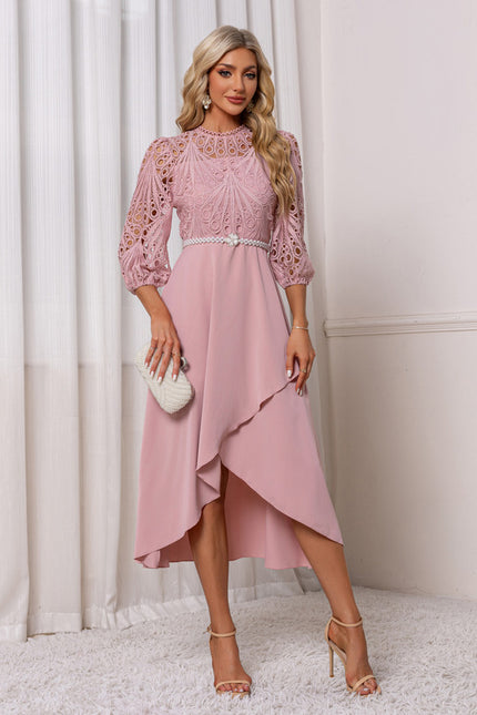 Robe Dentelle Asymétrique - gallery 6