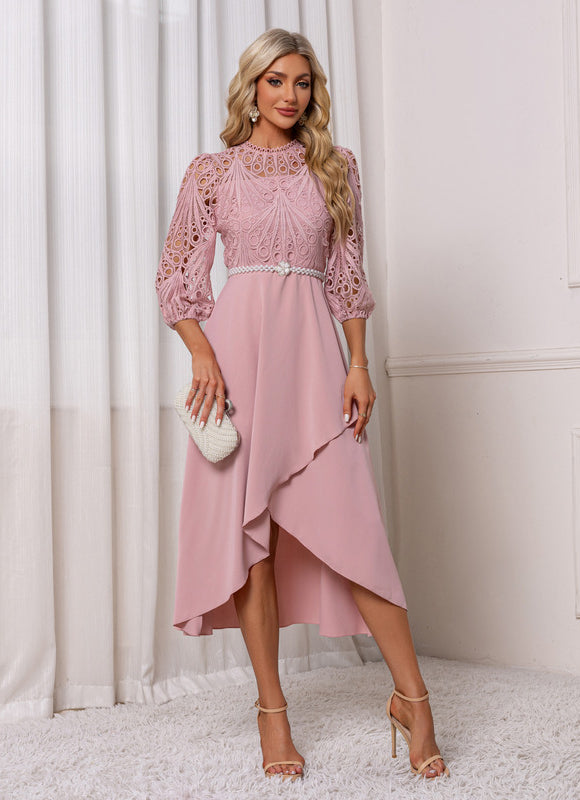 Robe Dentelle Asymétrique - gallery 6