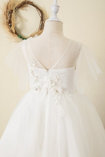 Robe Dentelle Cérémonie Aérienne - gallery 2