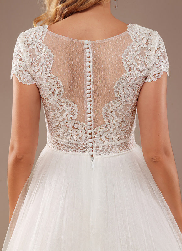 Robe Dentelle Élégance Nuptiale Tulle - gallery 3