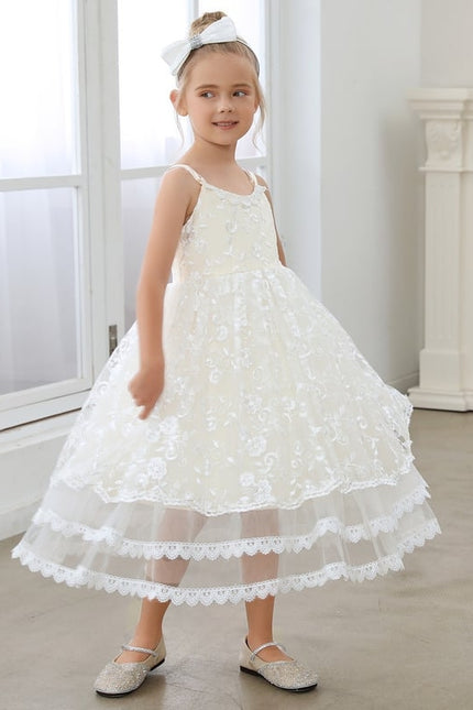 Robe Dentelle Princesse Ivoire
