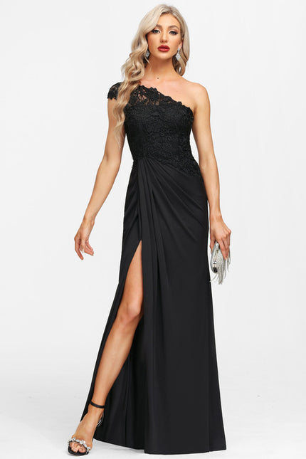 Robe Dentelle Asymétrique Soirée