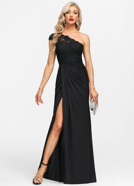 Robe Dentelle Asymétrique Soirée