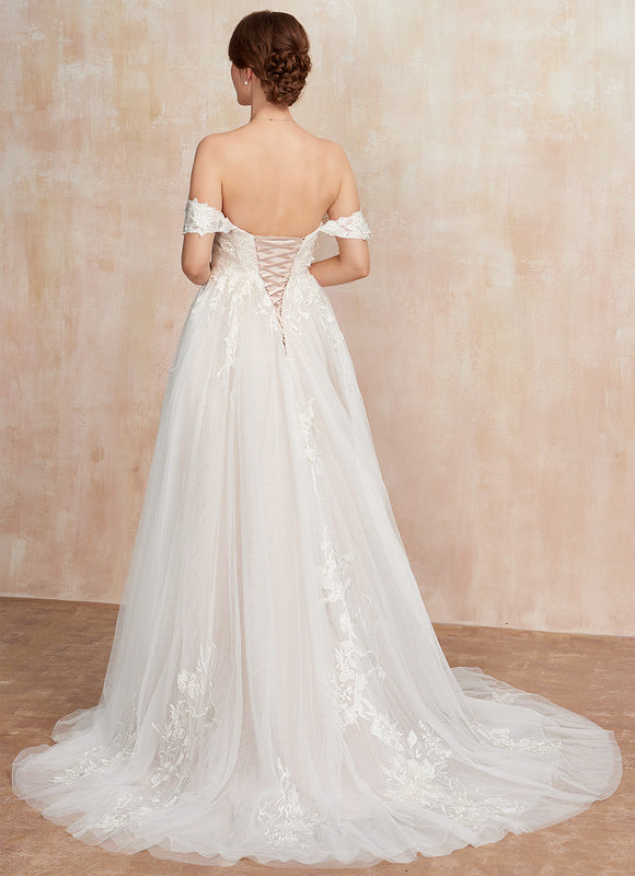 Robe Dentelle Éthérée Florale - gallery 9