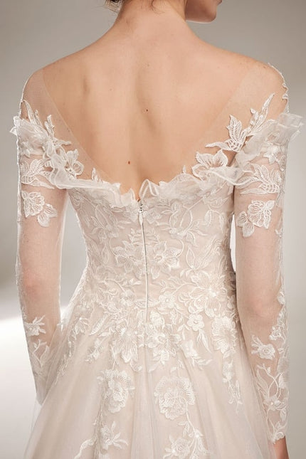 Robe Dentelle De Mariée Élégante - gallery 2