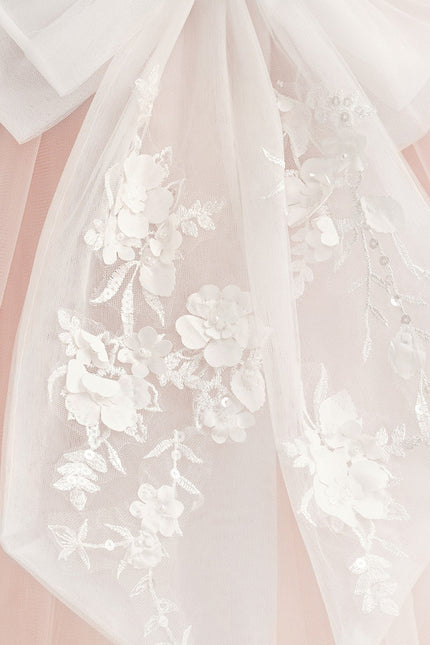 Robe Dentelle Enfant Florale Douce - gallery 1