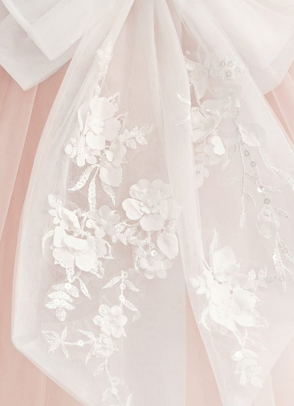 Robe Dentelle Enfant Florale Douce - gallery 1