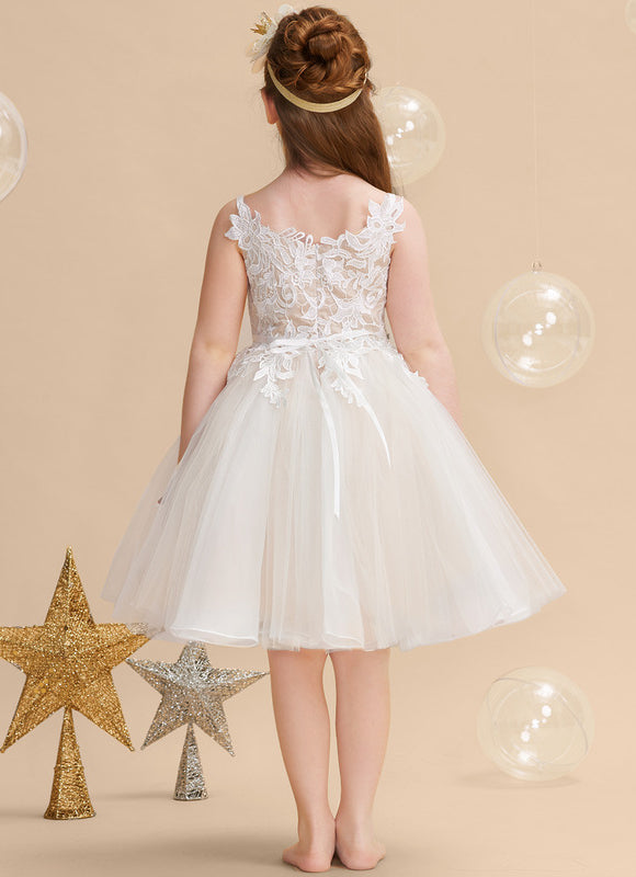 Robe Dentelle Nuptiale Enfantine Élégante - gallery 2