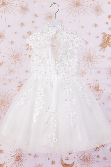 Robe Dentelle En Tulle Floral - gallery 2