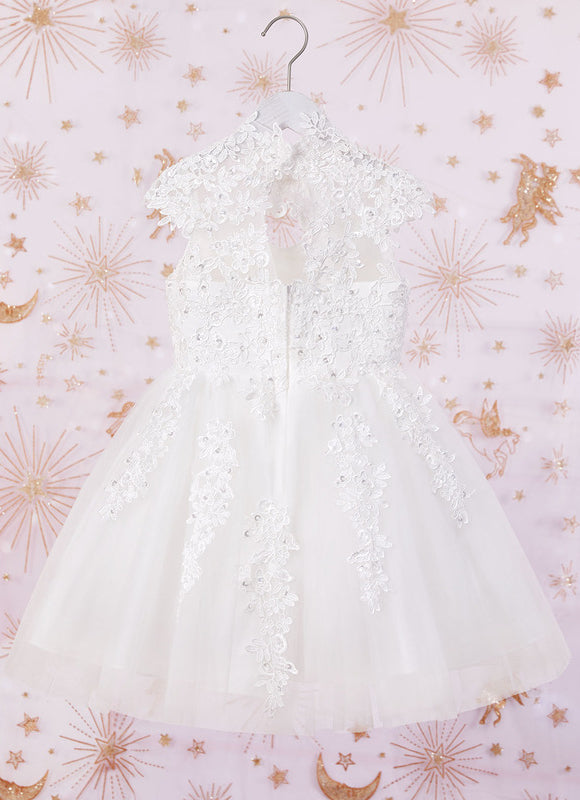 Robe Dentelle En Tulle Floral - gallery 2