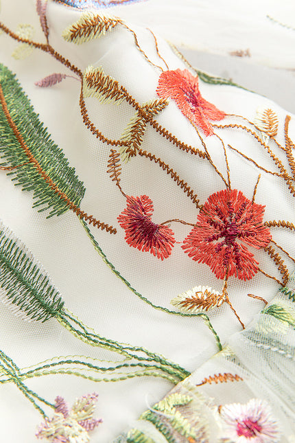 Robe Dentelle Florale Délicate - gallery 4
