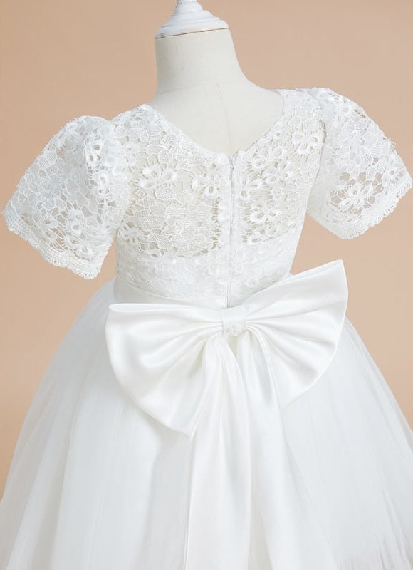 Robe Dentelle Enfant Nuptiale - gallery 1