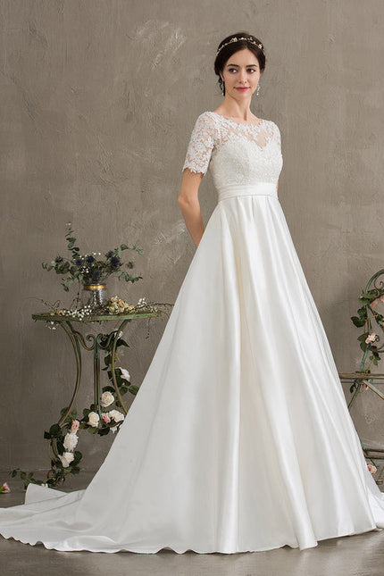 Robe Mariee Champetre Dentelle - gallery 3