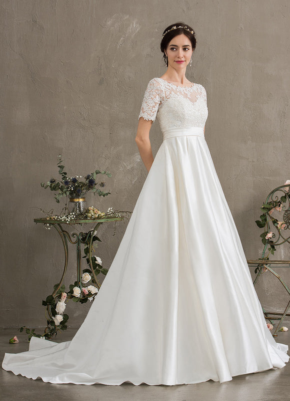 Robe Mariee Champetre Dentelle - gallery 3
