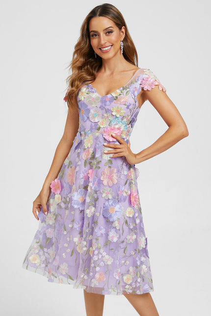 Robe Dentelle Florale Vaporeuse