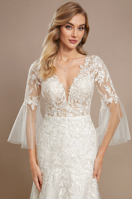 Robe De Mariee Voile Dentelle - gallery 3