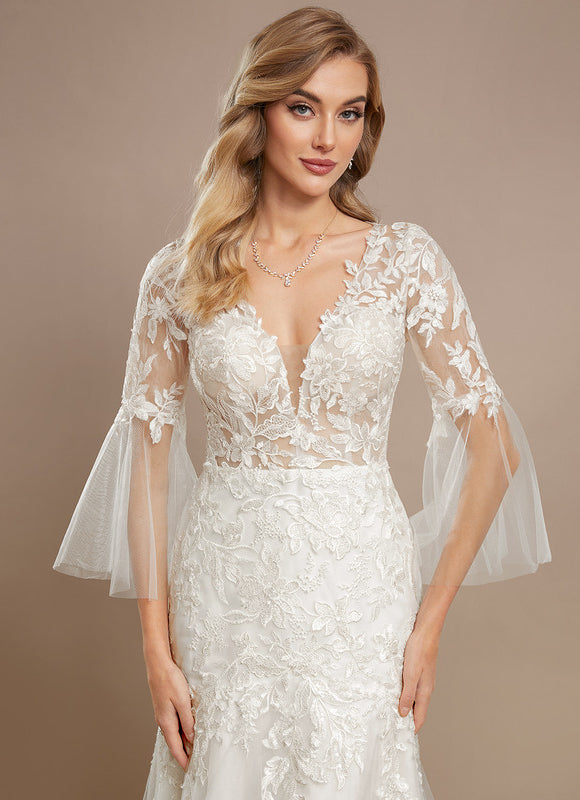 Robe De Mariee Voile Dentelle - gallery 3