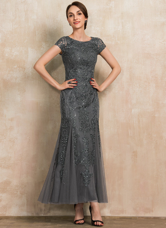 Robe Dentelle Élégante Tulle Brodé - gallery 3