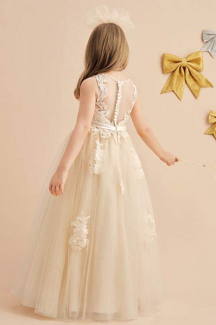 Robe Dentelle Enchantée Beigée - gallery 3