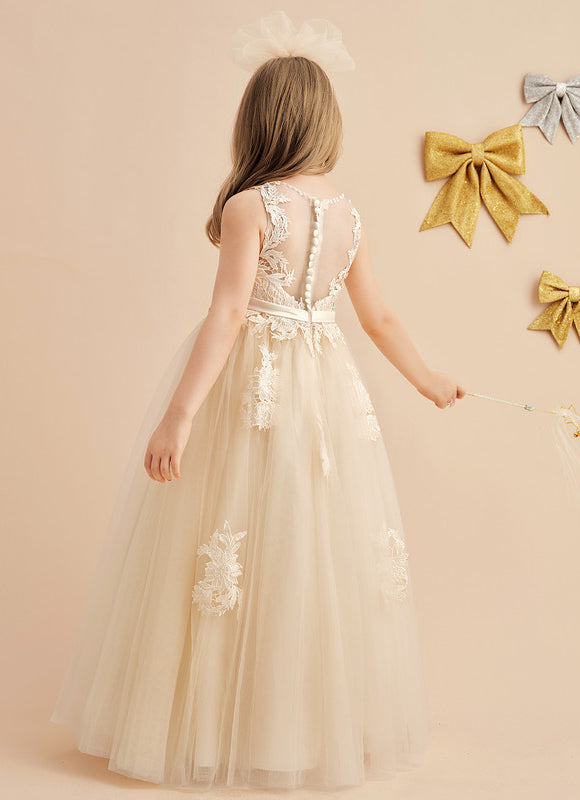 Robe Dentelle Enchantée Beigée - gallery 3