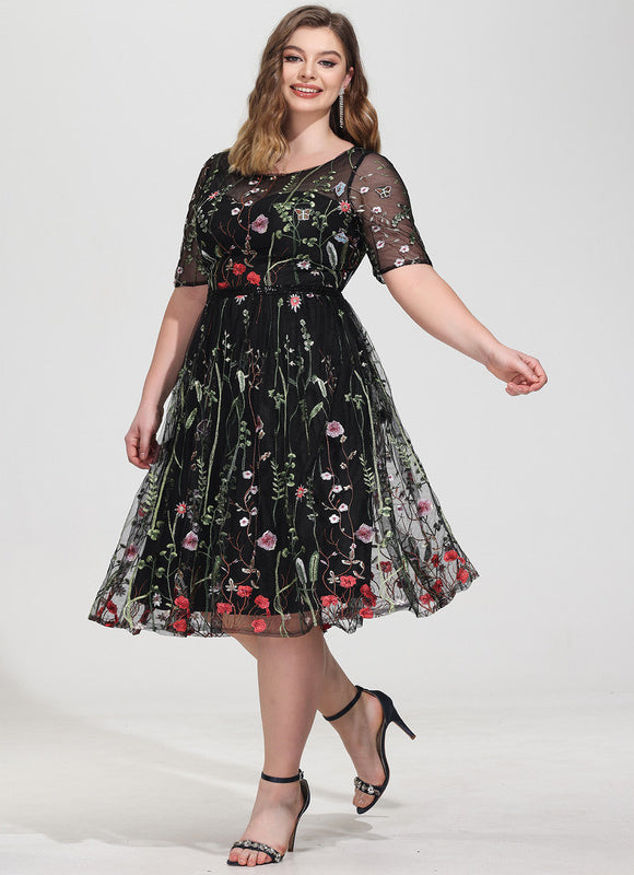 Robe Dentelle Genoux - gallery 8