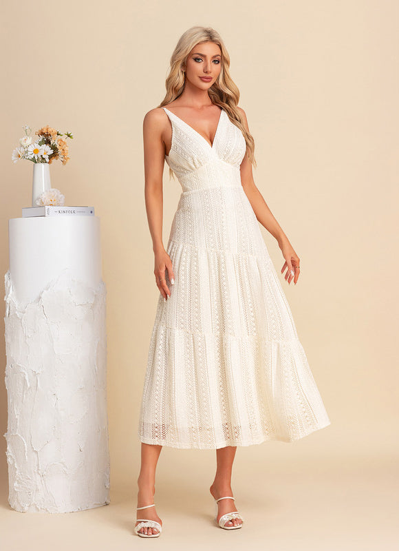 Robe Blanche Dentelle Anglaise - gallery 3