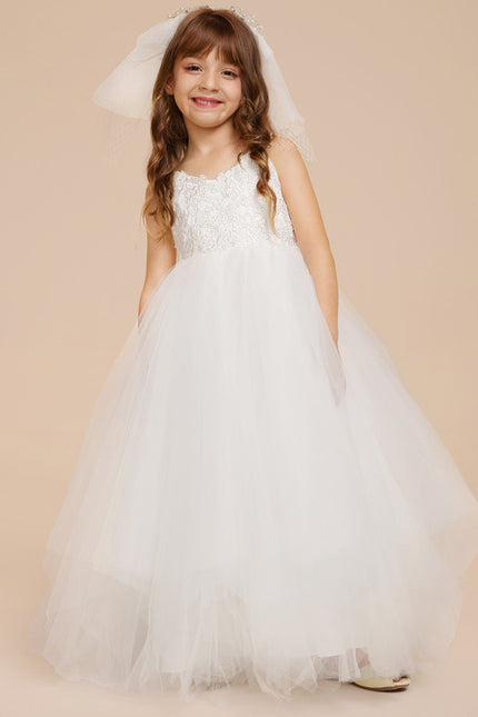 Robe Dentelle Nuptiale Blanche Tulle - gallery 2