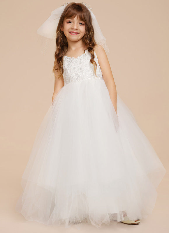 Robe Dentelle Nuptiale Blanche Tulle - gallery 2